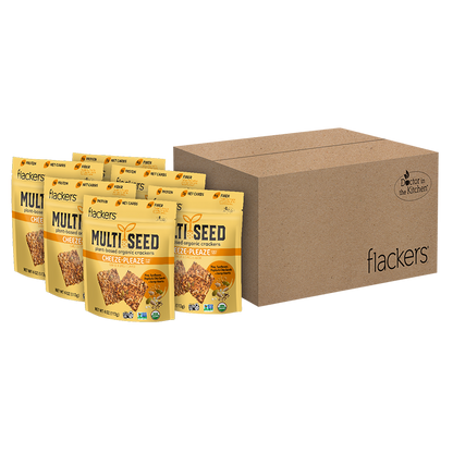 (6-pack) Cheeze-Pleaze Multi Seed Crackers