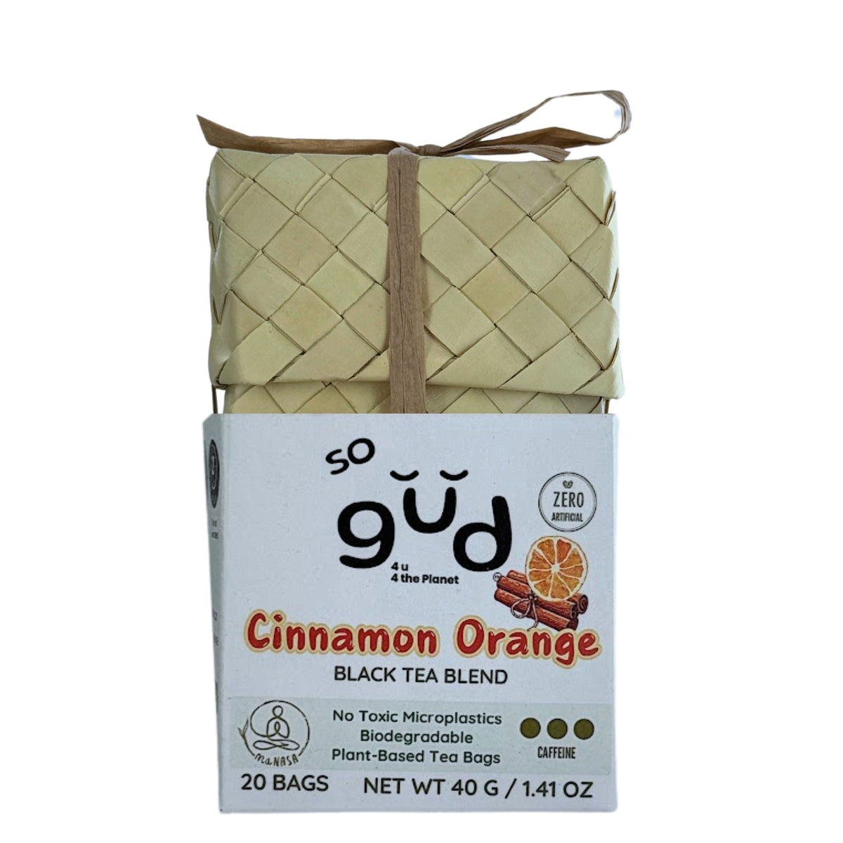 Ceylon Cinnamon Orange Black Tea | Plant-based Tea Bags by so gud