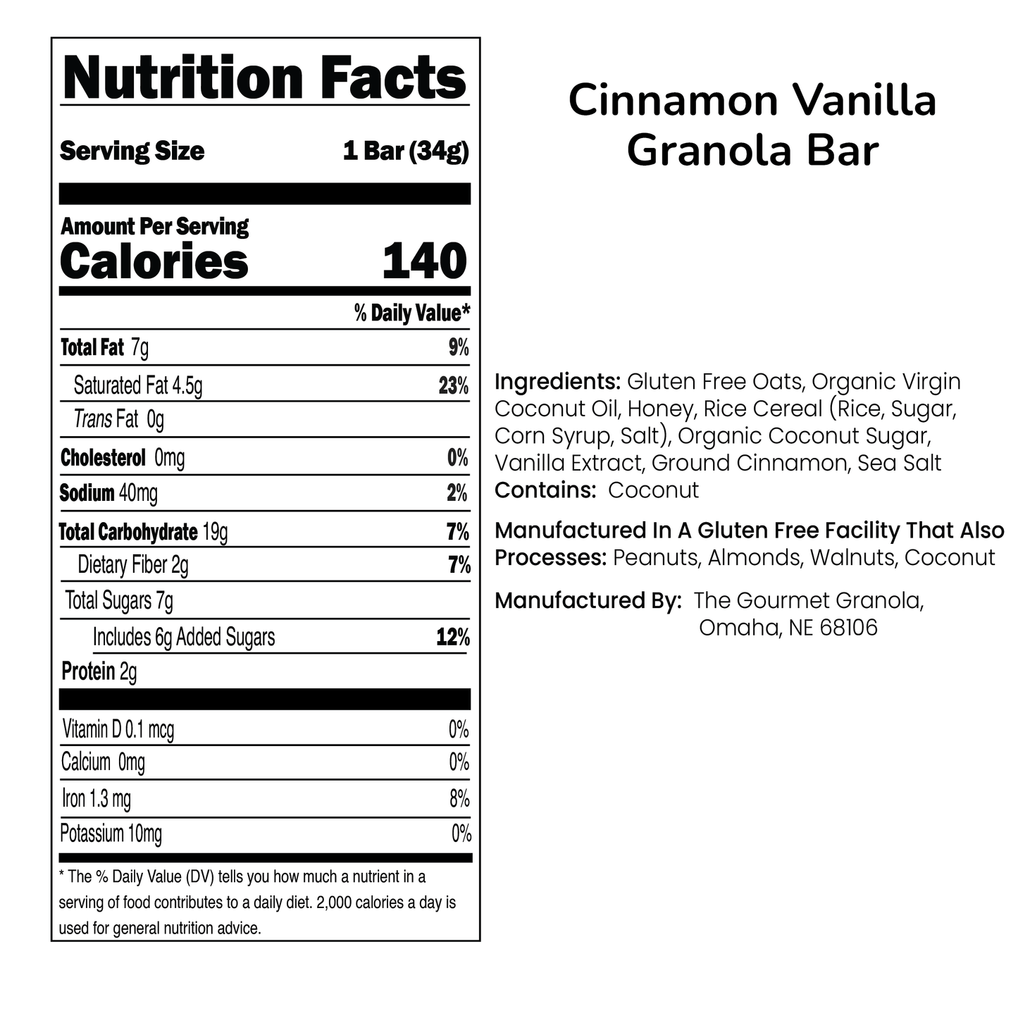Cinnamon Vanilla Granola Bars