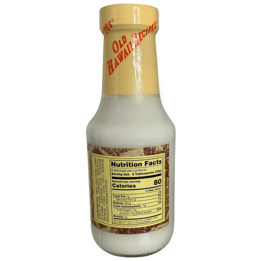 Old Hawaiian Recipe Coconut Syrup
