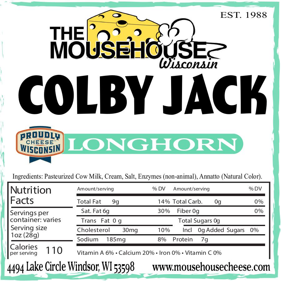 Colby Jack Longhorn, Approx wt. 12oz