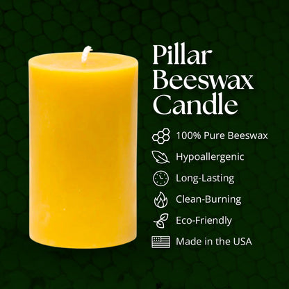 Beeswax Pillar Candle