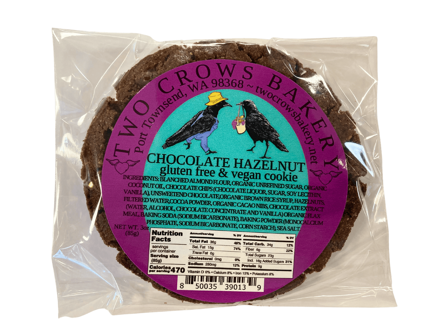 Cookies, Gluten-Free, Vegan, 3 oz