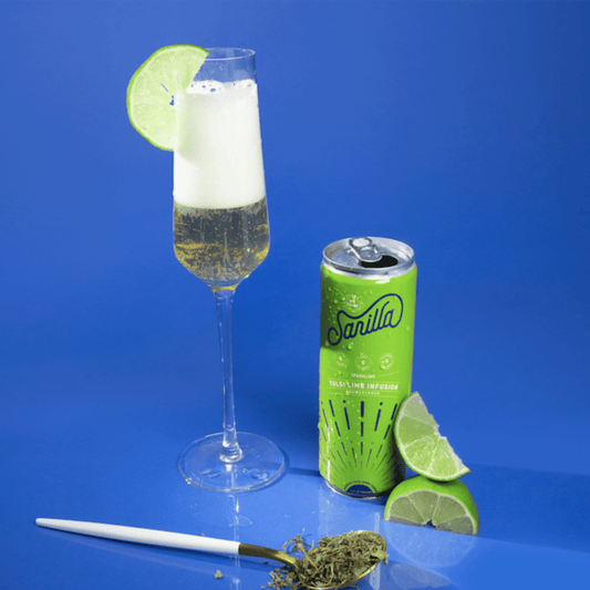 Sarilla Organic Antioxidant Chamomile Lime Spritzer - 12 Cans