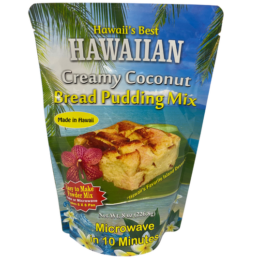 Hawaii's Best - Hawaiian Creamy Coconut Bread Pudding Mix