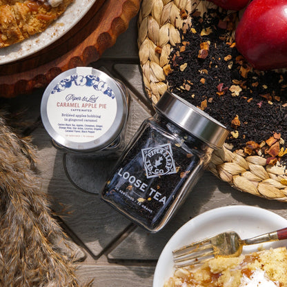 Caramel Apple Pie Glass Jar of Loose Leaf Tea - 30 Servings