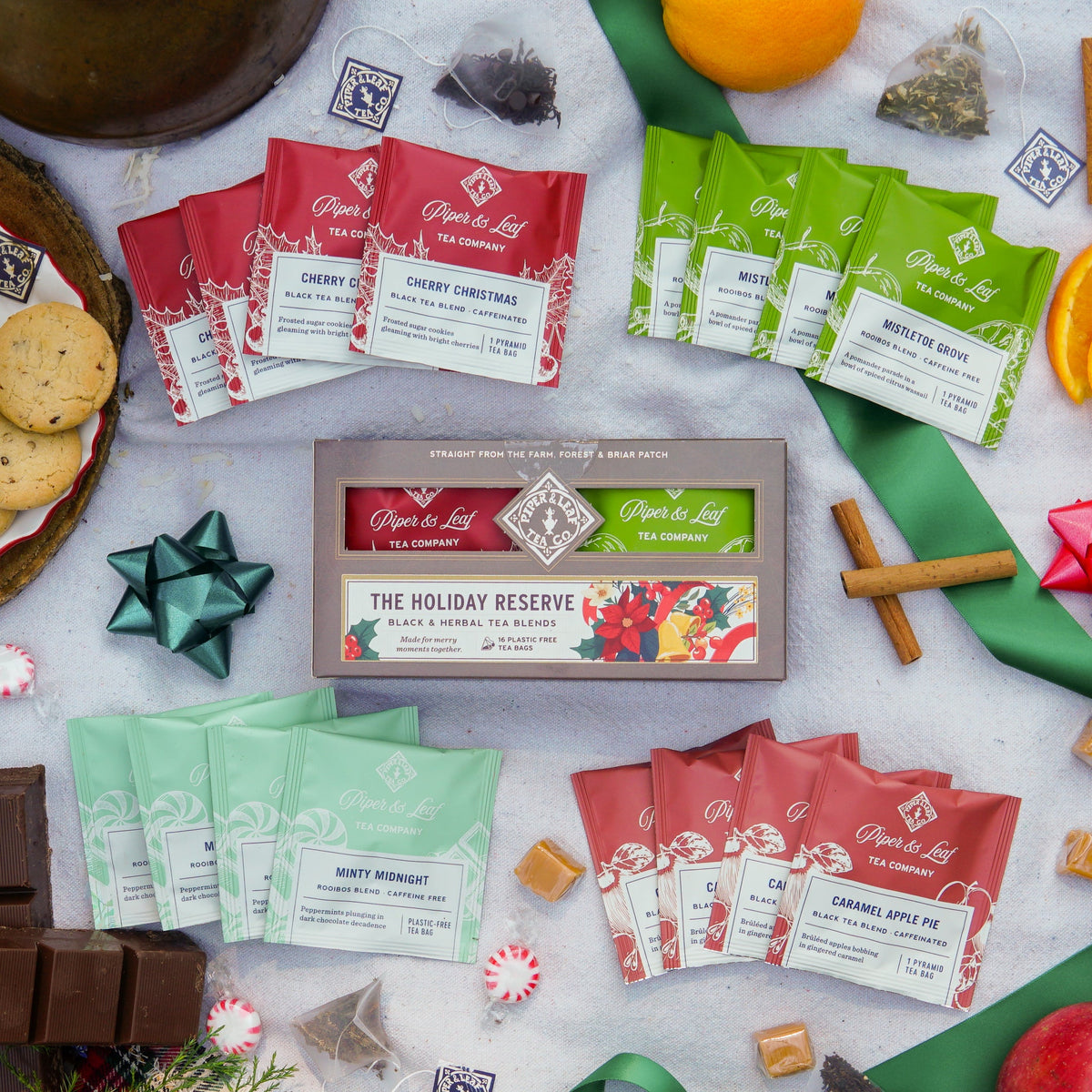 Holiday Reserve - Box of 16 Tea Bags by Piper and Leaf Tea Co.