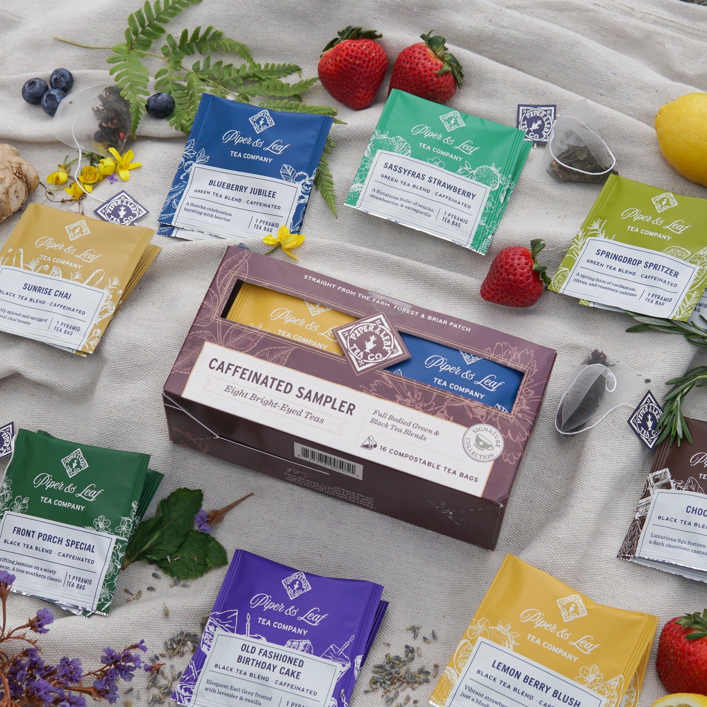 Caffeinated Sampler - Box of 16 Tea Bags