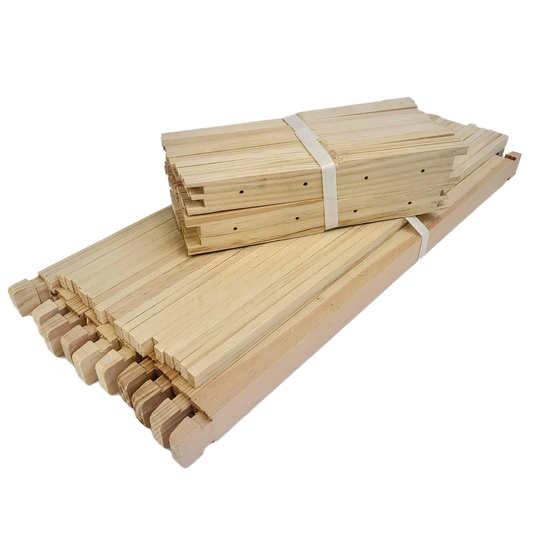 Deep 9 1/8 Inch Langstroth Frame, Wedged Top / Split Bottom with Holes by Foxhound Bee Company