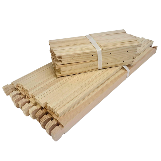 Deep 9 1/8 Inch Langstroth Frame, Wedged Top / Split Bottom with Holes