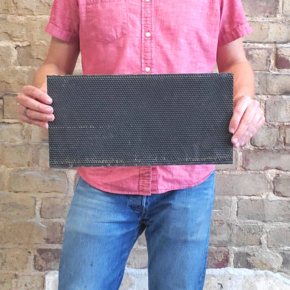 Deep, Black Plastic Foundation with Double Beeswax, image 3 of 7