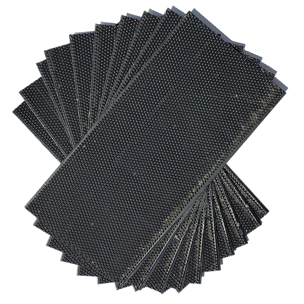 Deep, Black Plastic Foundation with Double Beeswax by Foxhound Bee Company