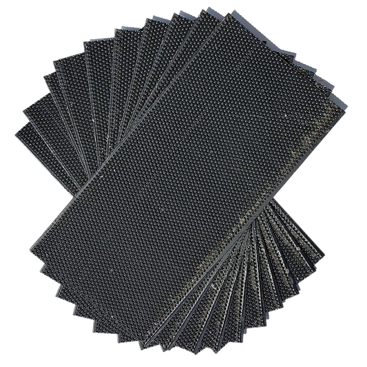 Deep, Black Plastic Foundation with Double Beeswax by Foxhound Bee Company