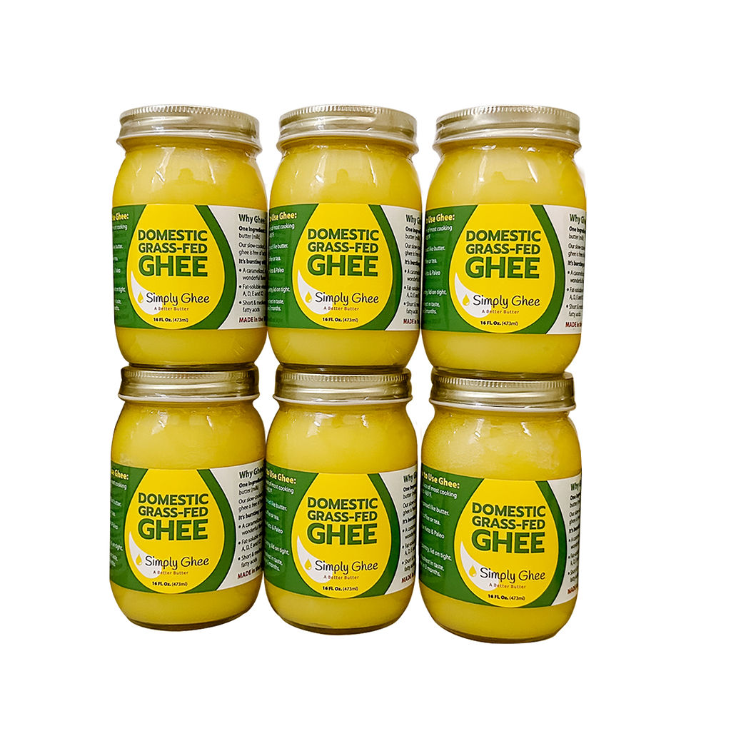 Domestic Grassfed Ghee 16oz - Half Case of 6, Dairy from Shop Simply Ghee