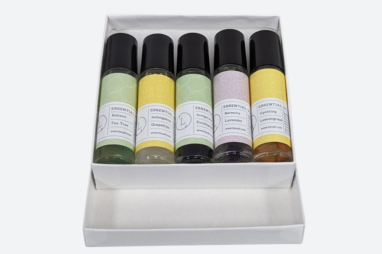 CBD Essential Oils Roll-On set with Crystals and CBD (THC free)