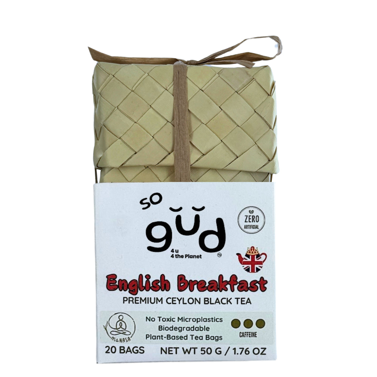 English Breakfast Single Estate Ceylon Black Tea | Plant-based Tea Bags by so gud