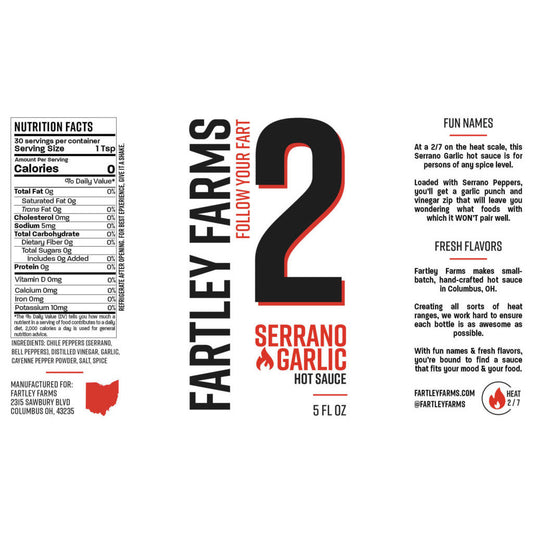 Serrano Garlic Hot Sauce