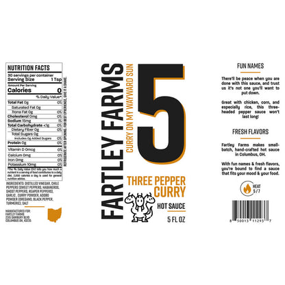 Three Pepper Curry Hot Sauce