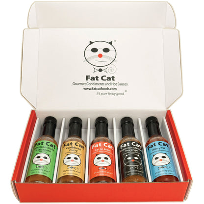 Heat Lovers 5 Bottle Hot Sauce Gift Box