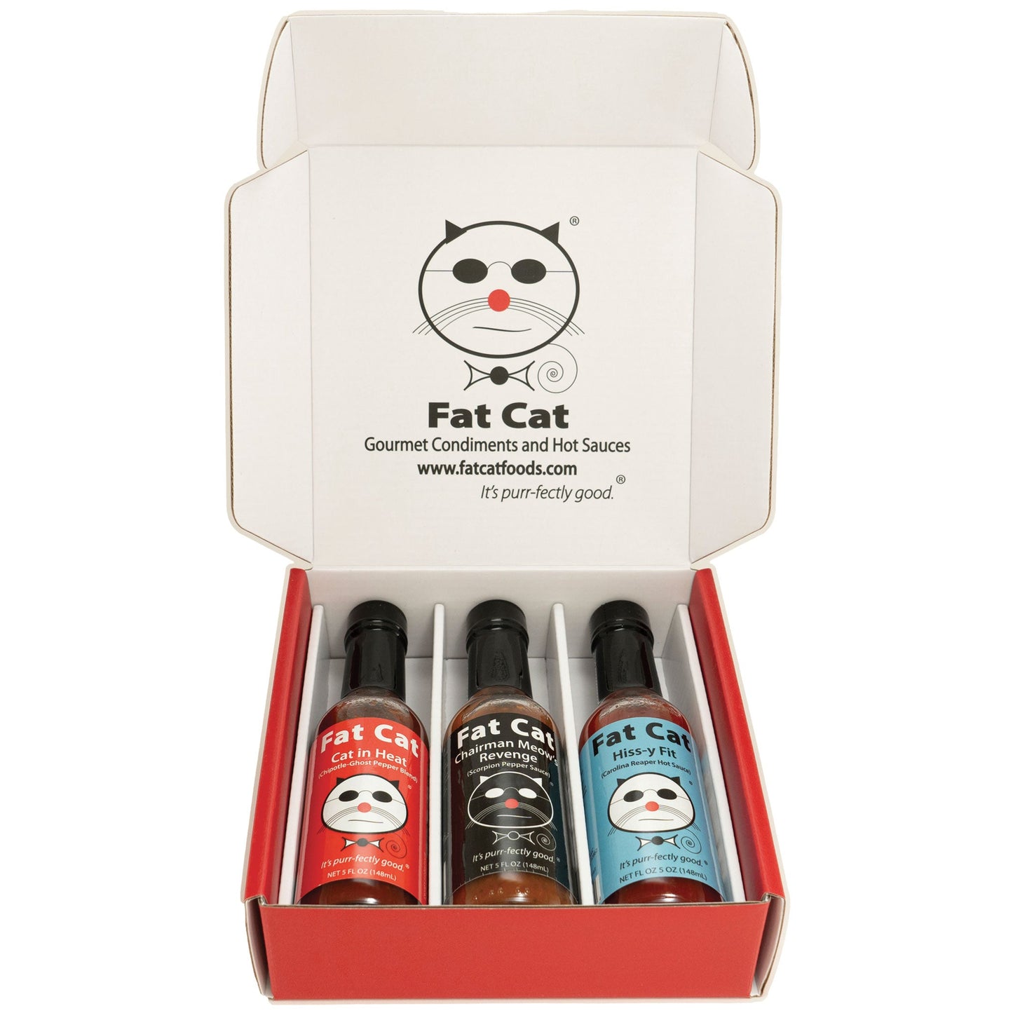 Heat Lovers 3 Bottle Hot Sauce Gift Box