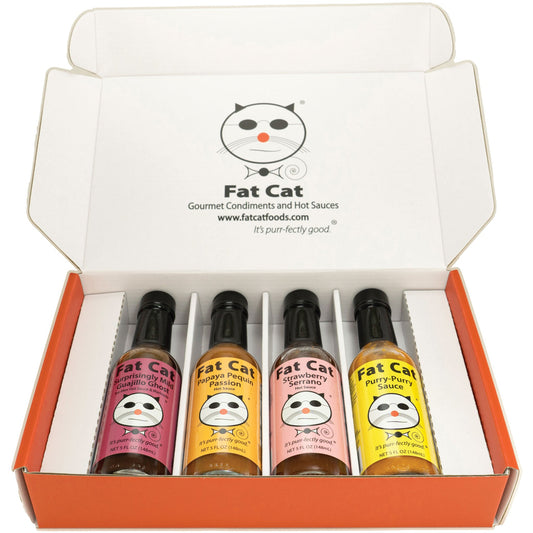 Mild Heat 4 Bottle Hot Sauce Gift Box