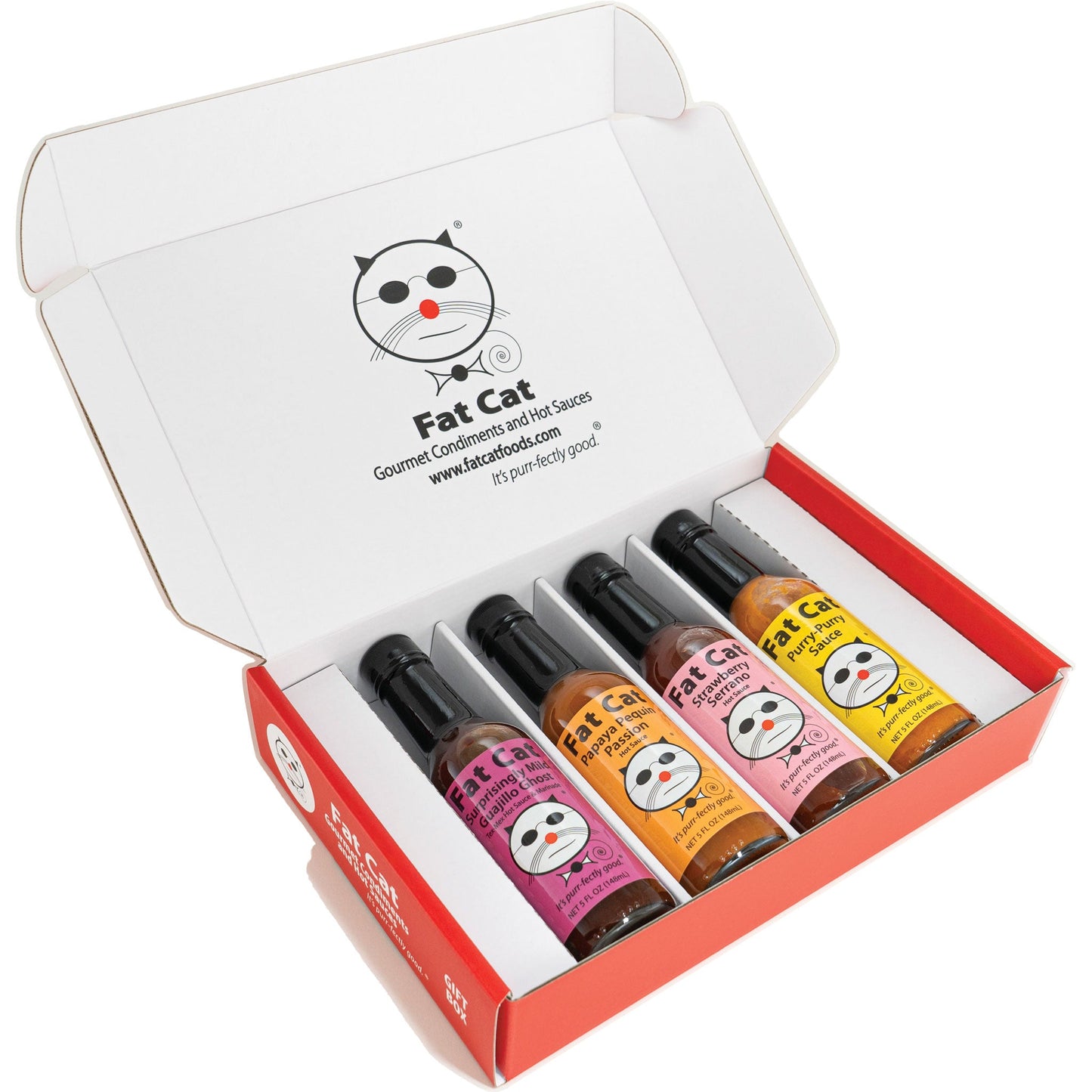 Mild Heat 4 Bottle Hot Sauce Gift Box