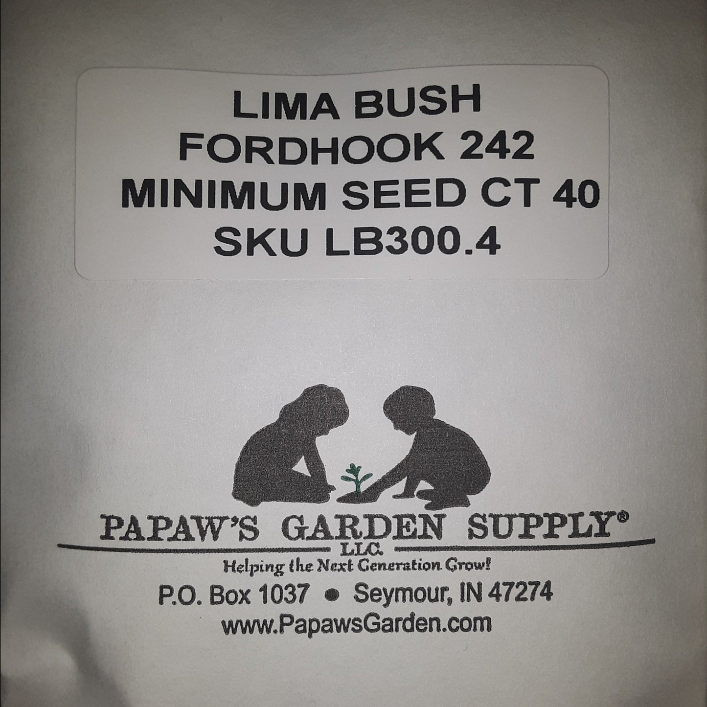 Fordhook 242 Heirloom Lima Bean Seeds