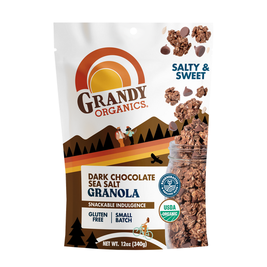 Dark Chocolate Sea Salt Granola by Grandy Organics