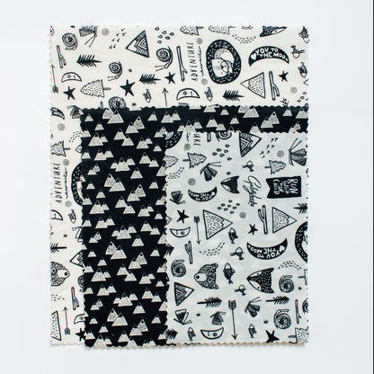 Beeswax Food Wraps: Camping Adventure Set of 3 by Goldilocks Goods