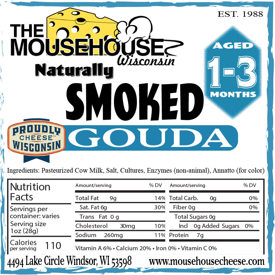 Smoked Gouda, Approx wt. 12oz