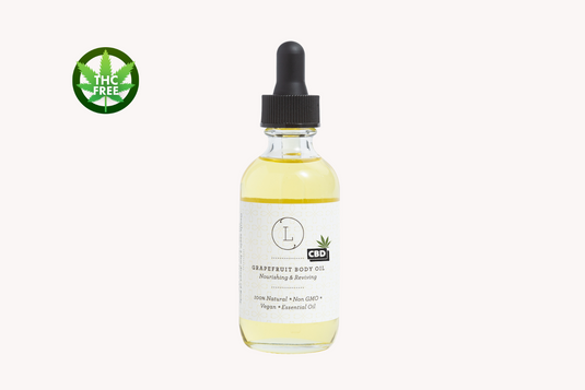 CBD Natural Body Oil with CBD, Grapefruit Moisturizing Body Oil (THC free), Health & Beauty from Lizush