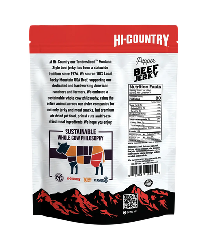 Pepper Infused Beef Jerky