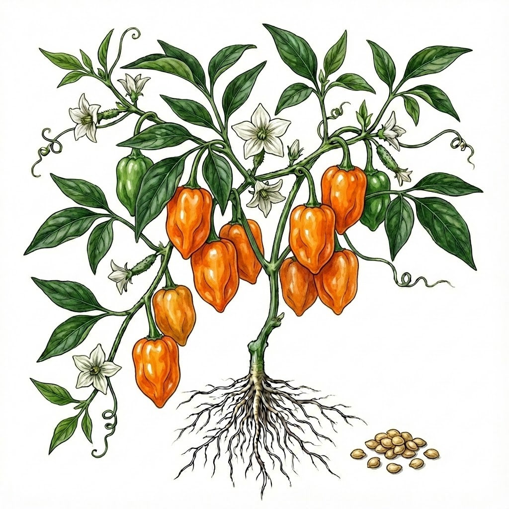 HOT PEPPER Seeds, Habañero