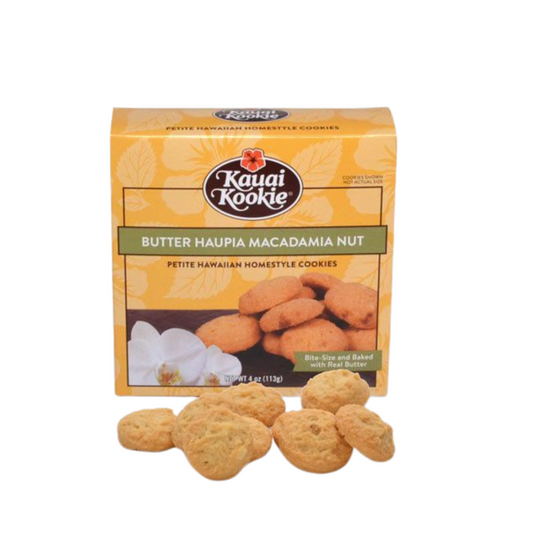 Kauai Kookie Butter Haupia Petite Macadamia Nut Cookies