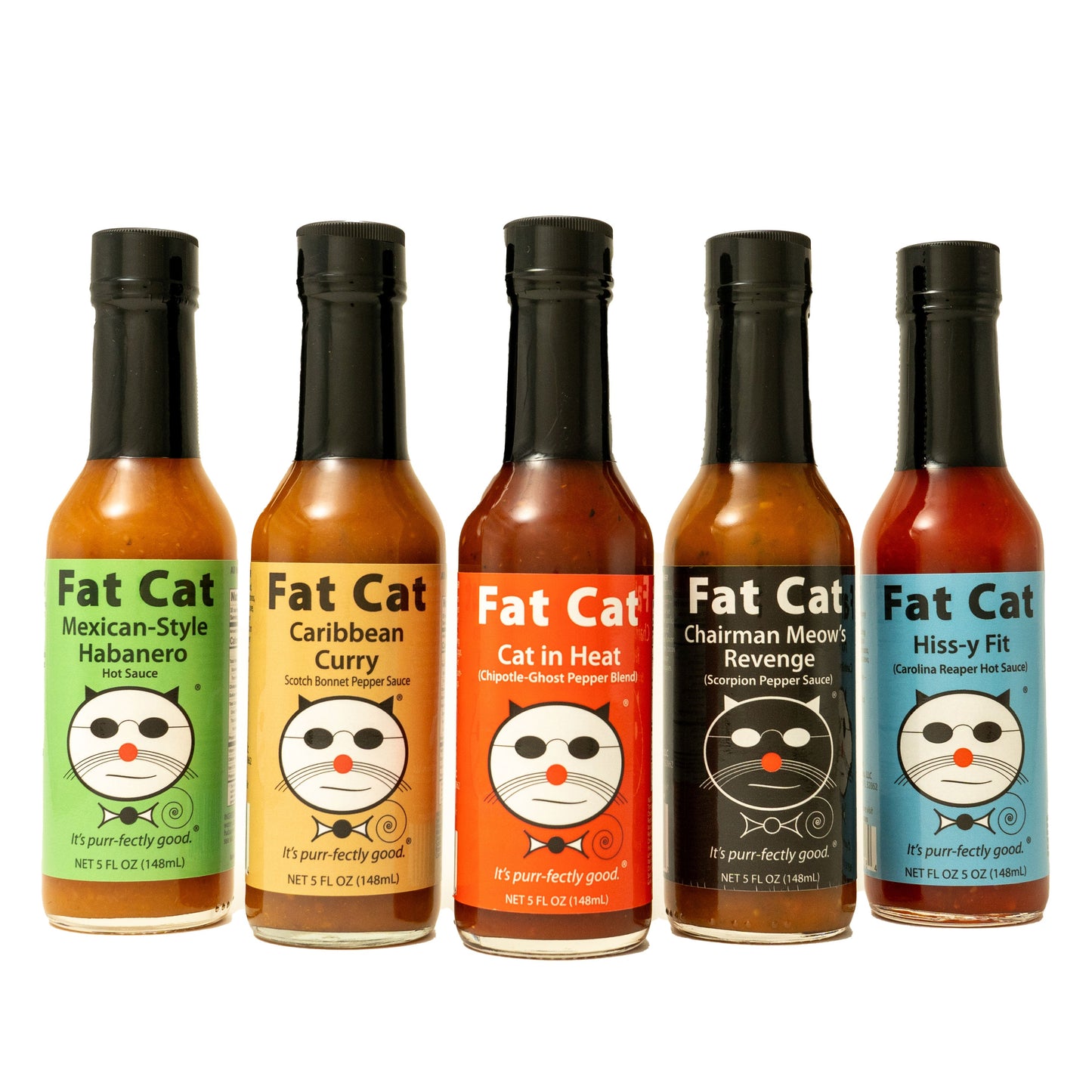Heat Lovers 5 Bottle Hot Sauce Gift Box
