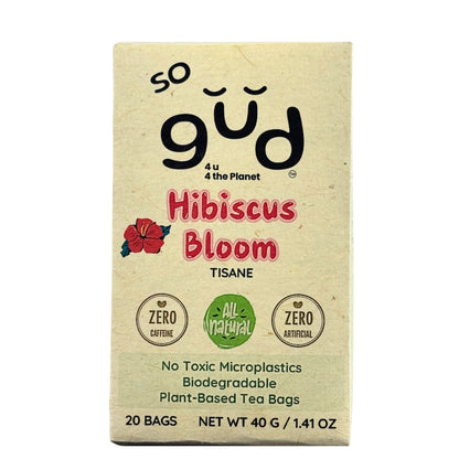 Hibiscus Bloom Tisane | Plant-based Tea Bags