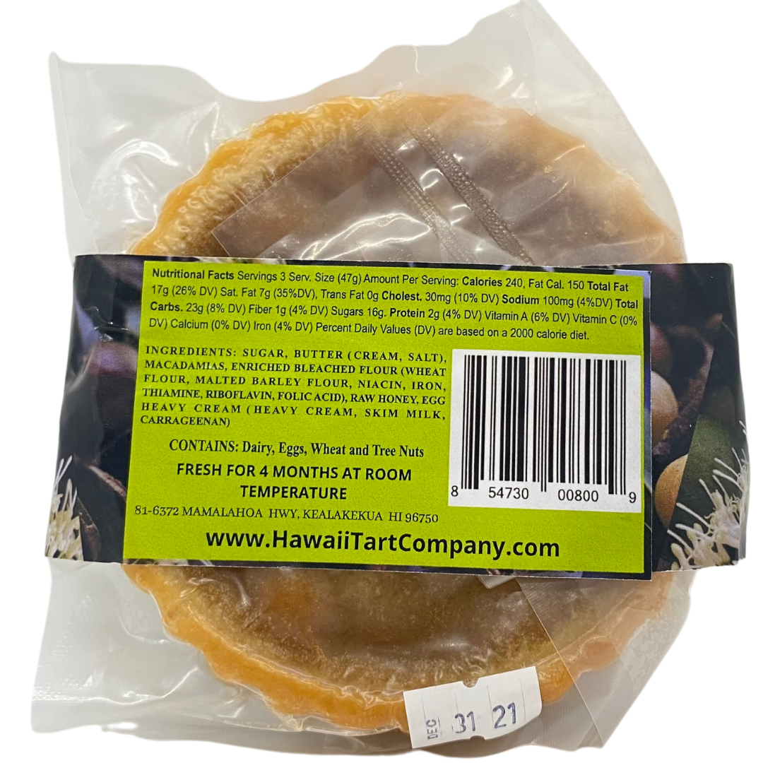 Hawaii Tart Company - Honey Caramel Macadamia Nut Tart