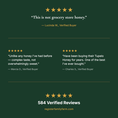 Raw Tupelo Honey — 12.5 oz | Certified Glyphosate Residue Free