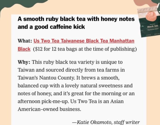 Us Two Tea The Sunrise Pack: Black Tea Duo