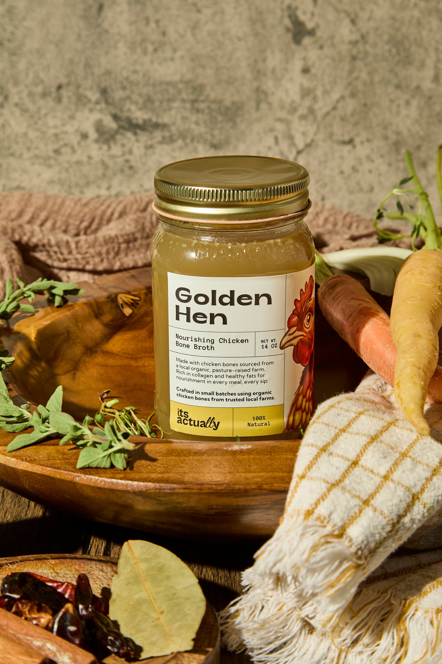 Nourishing Halal Chicken Bone Broth, Pantry from Its Actually Co.