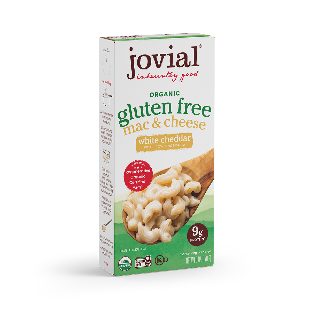 Organic Gluten Free White Cheddar Mac & Cheese by Jovial Foods