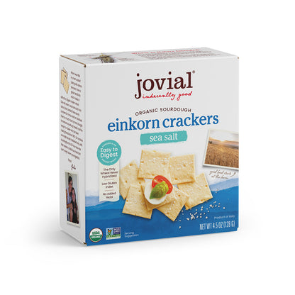 Organic Einkorn Sourdough Sea Salt Crackers