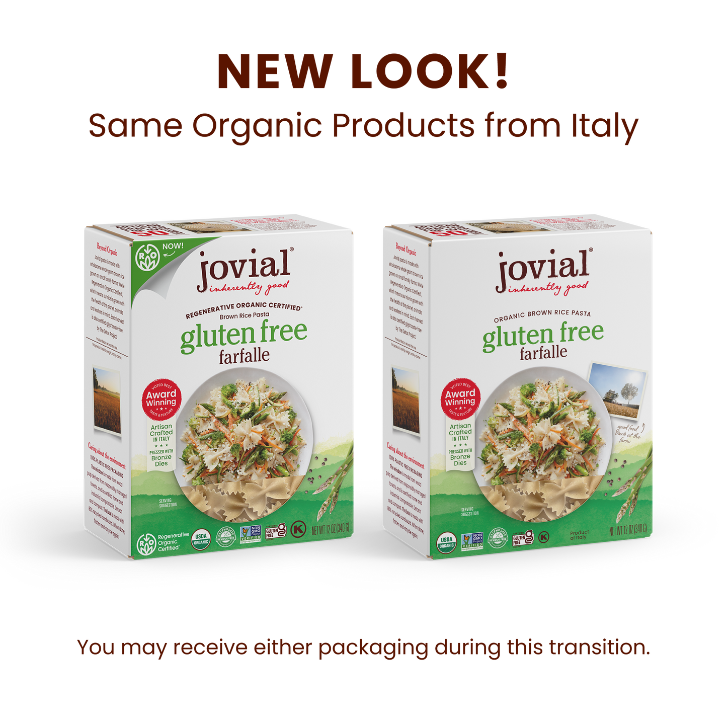 Organic Gluten Free Brown Rice Farfalle