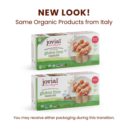 Organic Gluten Free Brown Rice Manicotti