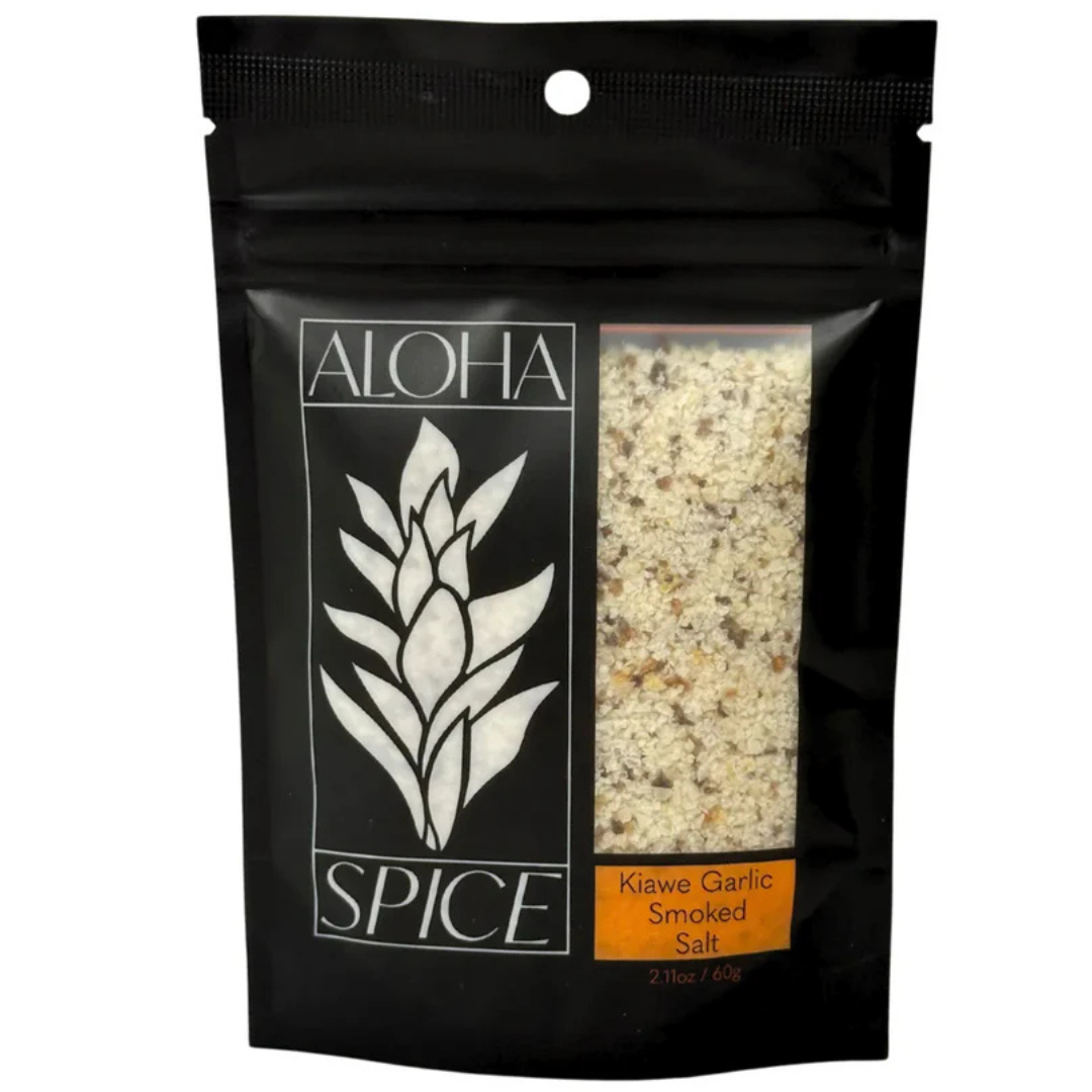 Aloha Spice Kiawe Smoked Garlic Hawaiian Sea Salt