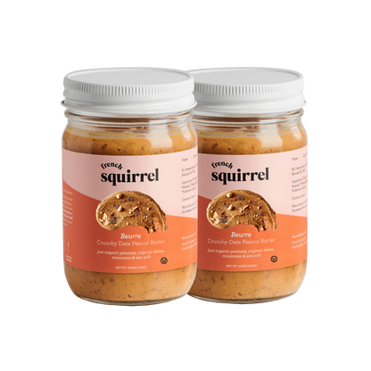 Beurre: Crunchy Date Peanut Butter (2 JARS)
