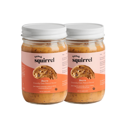 Beurre: Crunchy Date Peanut Butter (2 JARS)