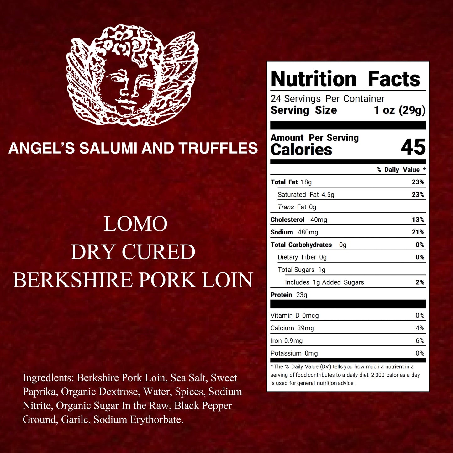 Lomo - Dry-Cured Berkshire Pork Loin (1lb)