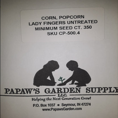 Lady Fingers Heirloom Popcorn Untreated Seeds