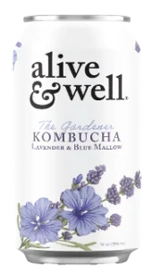 Lavender & Blue Mallow Kombucha Organic Bubble Goods
